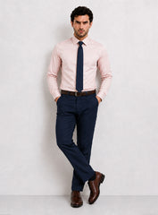 Light Pink Cotton Satin Classic Formal Shirt