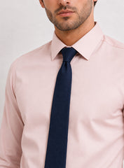 Light Pink Cotton Satin Classic Formal Shirt
