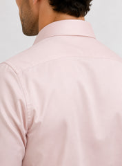 Light Pink Cotton Satin Classic Formal Shirt