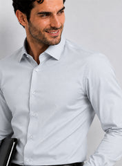 Sky Blue Cotton Satin Classic Formal Shirt